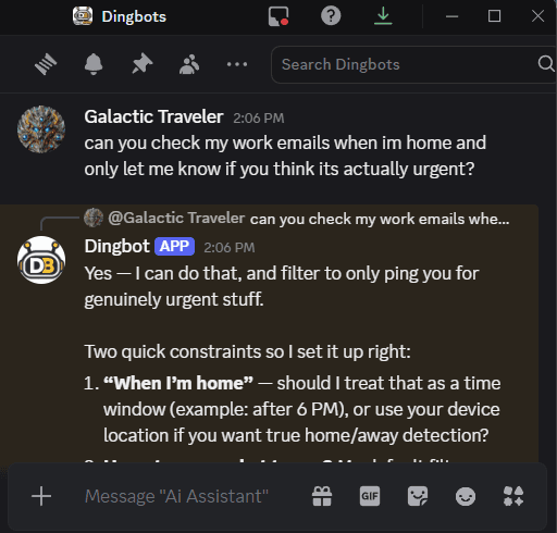 OpenClaw assistant chat interface on desktop and mobile